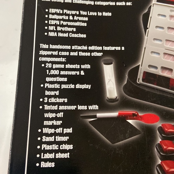 ESPN JEOPARDY BOARD GAME ATTACHE SPORTS TRIVIA QUIZ CHALLENGE  2008 PRESSMAN New - Picture 6 of 6